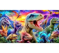 dinosaur Adult Jigsaws 1000 Pieces Recycled Paper - Home Activity & Fun Present for Adults 38x26/1000pcs