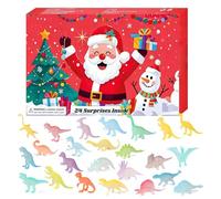 Dinosaur Advent Calendar 2025 - 24 Day Bright Christmas Countdown | Dragon Pattern Cabinet Decoration, Festive Calendar for Toddlers | Desktop By Comp