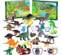 Dinosaur Advent Calendar 2025, 24 Days Christmas Countdown with Assorted Dino Figures Countdown Calendar to Xmas Surprise Gifts,Dinosaur Park collection