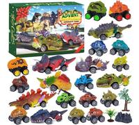 Dinosaur Advent Calendar 2025, 24 Days Pull Back Dinosaurs Cars, Monster Truck Countdown Calendar Christmas Birthday Surprise Gift for Boys Dinosaur Lovers 3-12 Year Old Kids (A-1PC)