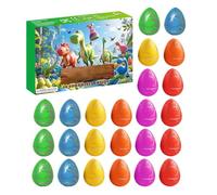 Dinosaur Advent Calendar - 37.5 x 22.5 cm Dinosaur Countdown Cool Design | Dinosaur Egg Toy Animal with 24 Day Grids, Christmas Countdown Calendar for