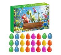 Dinosaur Advent Calendar - Christmas Countdown 24 Days for the Egg Toy Set with Mini Figures | Holiday Party Favor, Classroom Activity Fest Theme Decoration