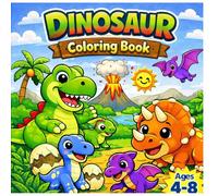 Dinosaur Adventure Coloring Book: Fun and Exciting features about Dino
