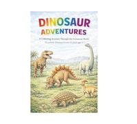 Dinosaur Adventures Coloring Book: 50 Realistic Prehistoric Scenes for Kids Ages 3-7