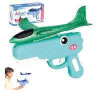 Dinosaur Airplane Launcher Toy - Foam Airplane Toy Set, Airplanes Launcher Toys,Foam Glider Airplanes Catapult, 2 Flight Modes, Foams Throwing Glider Plane,Outdoor Sports Flying Toys for Kids (Green)