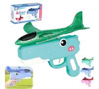 Dinosaur Airplane Launcher Toy for Kids, 2026 New Catapult Dinosaur Airplane Launcher, Outdoor Glider Planes Toys, Dual Flight Modes for Kids Outdoor Indoor Play (Green)