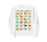 Dinosaur Alphabet ABCs Colorful Educational Kids Prehistoric Sweatshirt