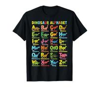 Dinosaur Alphabet ABCs Colorful Educational Kids Prehistoric T-Shirt