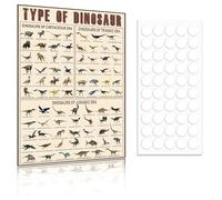 Dinosaur Alphabet Wall Art Canvas Print Illustrated Wall Decor