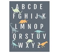 Dinosaur Alphabet Wall Art Print 18x24, Nursery Decor, ABC Poster, Kid's Room Decor, Gender Neutral Nursery Decor, Baby Room Decor, Playroom Decor, Children Wall Art, Dinosaur Nursery