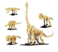 Dinosaur Animal Fossils Building Blocks Set, Creative Dinosaur World Skeleton Building Model Kit, DIY Tyrannosaurus Rex Skeleton Bricks Toy Set, Decor, Gifts for Kids and Adults, 1207 PCS