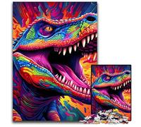 Dinosaur Art 1000 Piece Jigsaw Puzzle Impossible Jigsaw Puzzles for Adults Ideal for Teenagers & Collectors, Travel Gift, Family Activity 50x75CM/19.68x29.52inch