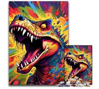 Dinosaur Art 1000 Pieces Puzzle Gifts Jigsaw Puzzles for Adults Family Activity, DIY Home Decor, 50x75CM/19.68x29.52inch
