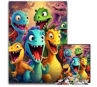 Dinosaur Art 1000Pc Adults Jigsaw Puzzle Puzzles for Adults for Holidays, Birthdays, And Family Game Nights 26X38CM/10.23x14.96inch