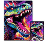 Dinosaur Art Adult Jigsaw Puzzles 1000 Pieces cardboard Puzzles Brain Teaser Game for Teenagers, Perfect 26X38CM/10.23x14.96inch