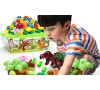 Dinosaur Assembling Building Blocks