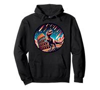 Dinosaur At The Ancient Roman Colosseum In Rome Pullover Hoodie