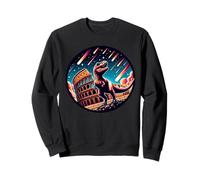 Dinosaur At The Ancient Roman Colosseum In Rome Sweatshirt