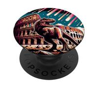 Dinosaur At The Roman Colosseum In Rome PopSockets Adhesive PopGrip