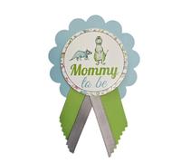 Dinosaur Baby Shower Pins for Mommy Daddy Grandma Jungle Family to wear, It's a Boy Baby Sprinkle, One Size, cardstock satin ribbons rhinestone pin for sash only, no gemstone