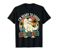 Dinosaur Back to School Boys Kindergarten Retro Sunset T-Rex Value Graphic T-Shirt