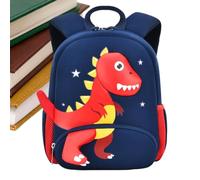 Dinosaur Backpack for Children Pack Nursery Waterproof Anti-lost, blue red, Consulte la descripción, See description