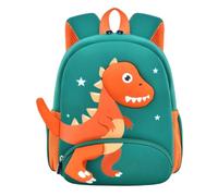 Dinosaur Backpack for Children Pack Nursery Waterproof Anti-lost, Green Orange, Consulte la descripción, See description