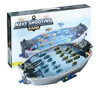 Dinosaur Battle Board - Naval Duel For Family Fun | 2-Player Navy Competition Bounce Ball Toy Board Game | For Kids Adults Interactive Slingshot Bead Educational Toy Parents Children Rivalry Batt