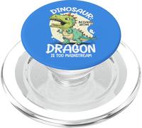 Dinosaur Because Being A Dragon Is Too Mainstream T Rex Dino PopSockets PopGrip for MagSafe