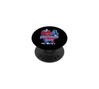 Dinosaur Birthday Boy 4 Years Soccer 4th Birthday PopSockets Adhesive PopGrip