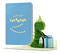 Dinosaur Birthday Card I Greeting Card with Dinosaur for Children's Birthday | Dinosaur 3D Pop Up Card | Greeting Card or Voucher Card G26
