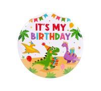 Dinosaur Birthday Pin, Its My Birthday Cute Cartoon Button for Boys & Girls Fun Badge Button for Kids Dinosaur Themed Party Favors & Decorations