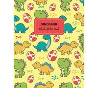 Dinosaur Blank Sticker Book: Sticker Album for Boys 8x10 Inches 100 Pages Children Activity Book