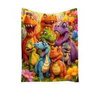 Dinosaur Blanket - 60 * 78.8in Soft Dinosaur Blanket | 840g Flannel Quick Drying Comfortable Quilt Sheets For Boys Girls Room Winter Home Indoor Bedroom Christmas Birthday Halloween