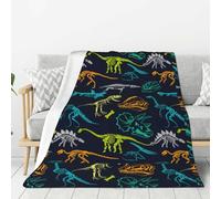 Dinosaur Blanket Animal Throw Blanket Super Soft Flannel Fleece Throw Blanket Lightweight Plush Fuzzy Bed Blanket for Couch 50"X60"