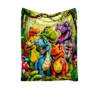 Dinosaur Blankets |ThrowBlanket, Machine Washasble Quilt | Soft Dinosaur Throw Blanket | for Boy Girl Room