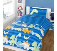 Dinosaur Blue Duvet Cover Bedding Set Single