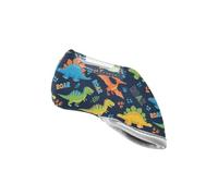 Dinosaur Blue pattern Golf Iron Head Covers with Scratch Resistant Easy On Off Thick Protective Design Fit All Brands Irons