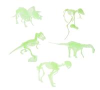 Dinosaur Bone 3D Building Dinosaur Toy Plastic 1 Set White Shichi-Go-San | Creative Dinosaur Toys for Kids Skeleton Skeleton Practice Fine Motor Portable Pack of 5 for Outdoor Gathering