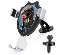 Dinosaur Breaks Through The Glass Car Phone Mount Stand, Hands Free Cell Mobile Phone Holder, Non-Slip Ultra Stable Universal Fit Automobile Clamp Cradle
