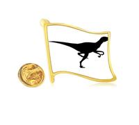 dinosaur bs miniature b Golden Metal Flag Lapel Pin Badge