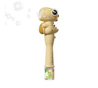 Dinosaur Bubble Machine - 350g Automatic Blower Toy | Dancing Sunflower Light Up Maker | Portable Outdoor Kids Party Favor, Backyard Camping Beach Summer Vacation Picnic Wand Gift