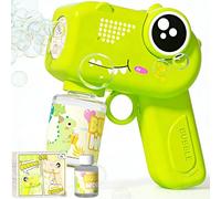 Dinosaur Bubble Machine, Bubble Automatic Machine Gun Blower with Bubble Solutions, Summer Outdoor & Indoor Toy, Dinosaur Party Favor, Birthday Gift in Summer, for Party Wedding Outdoor Activities N