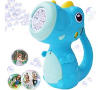 Dinosaur Bubble Machine,Handheld Automatic Bubble Maker Toys with Bubble Solution for Kids Summer Outdoor Activity Party Favors,8000+ Per Minitue Dino Bubble Blower Toy for Boys Girls Fun Gift