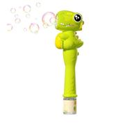 Dinosaur Bubble Machine - Kids Automatic Toy, Blower Rechargeable, Lithium Battery Operated, Non Spill Tank, Trigger Spray Port, Sound Effect Speaker | Stand Mount Base For Picnic Birthday Holiday Pla