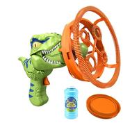 Dinosaur Bubble Maker, Automatic Blowing Toy, Kids Bubble Machine, Backyard Party Fun, Playtime Outdoor Supply, for Age 3-8 Boys Girls Birthday Patio Summer Gathering 500g