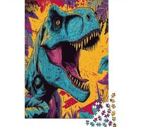 Dinosaur Bursts Out of The Wall Rätsel Für Erwachsene || 38x26cm/1000pcs Puzzles Lernspiele Home Decor Puzzles