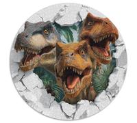 Dinosaur Bursts Out of The Wall Rätsel Für Erwachsene || Familienspaß-Puzzles 1000pcs (67.5x67.5cm) Erwachsene