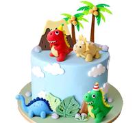 Dinosaur Cake Decorations Dinosaur Cupcake Topper Little Dinosaur Cake Toppers for Birthday Baby Shower Party Supplies