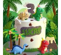 Dinosaur Cake Decorations Little Dinosaur Cake Toppers